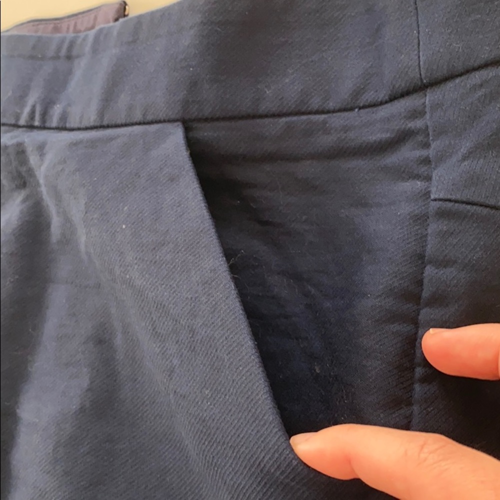 J Crew Pencil Skirt Navy Blue - Picture 2 of 4